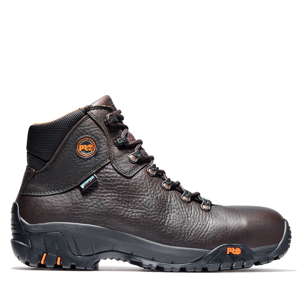 Botas de Trabajo Masculino - Timberland Pro® Titan® Trekker Alloy Toe - IECMR7539 - Marrom Escuro